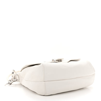 Gucci Calfskin Techno Horsebit Large Flap White 4 of 15