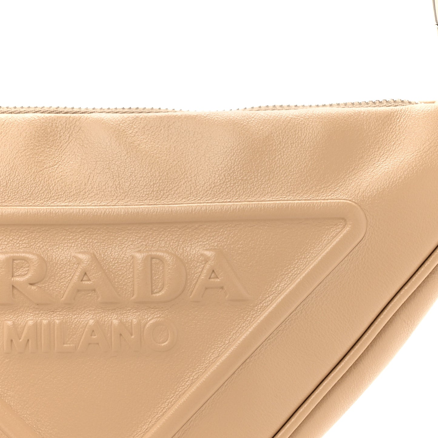 Grace Lux Triangle Shoulder Bag Sabbia