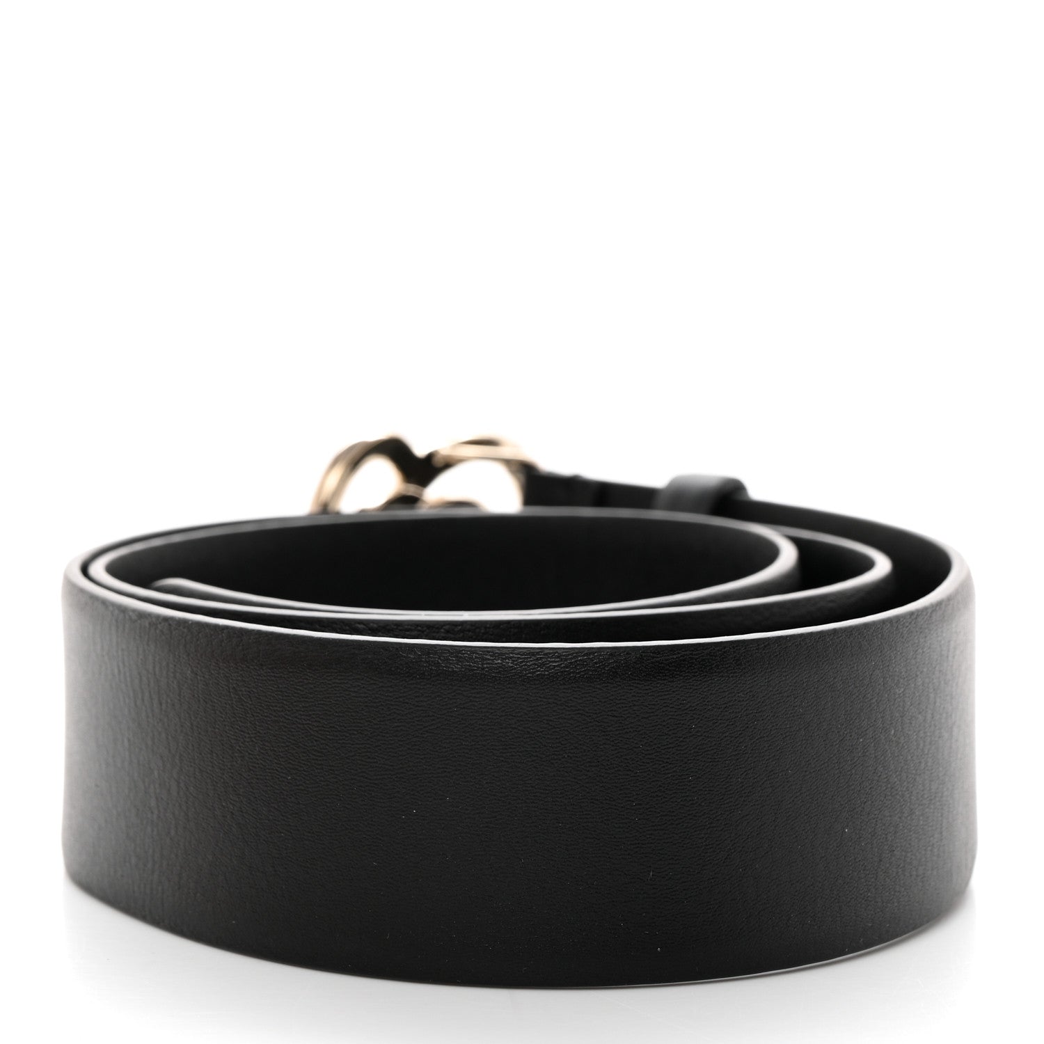 Chanel Calfskin CC Heart Coco In Love Belt 80 32 Black 2 of 7