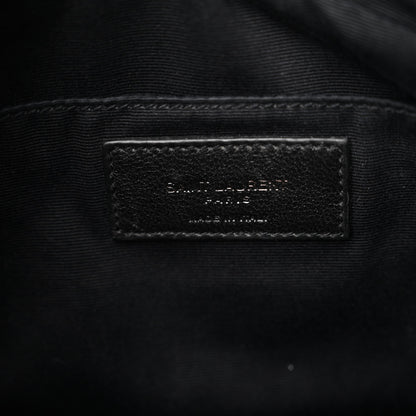 Saint Laurent Calfskin Matelasse Monogram Lou Camera Bag Red 5 of 14