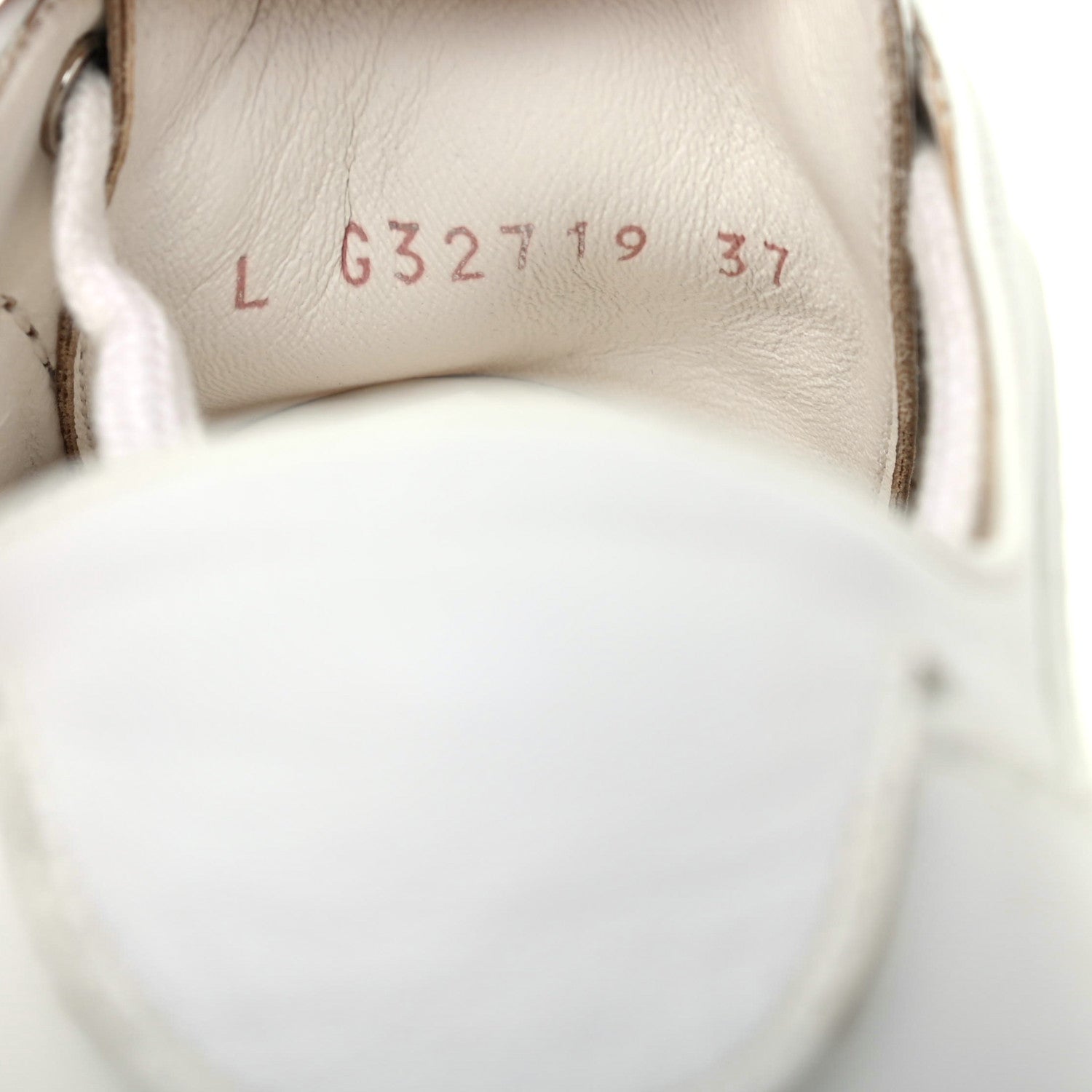 Chanel Calfskin Gum Womens CC Sneakers 37 White 8 of 16
