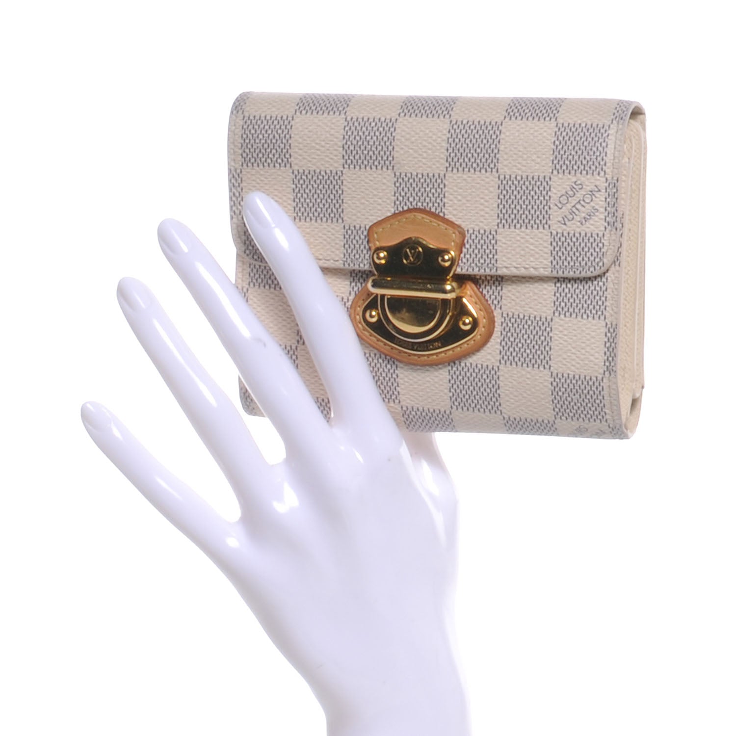 Louis Vuitton Damier Azur Joey Wallet 2 of 8
