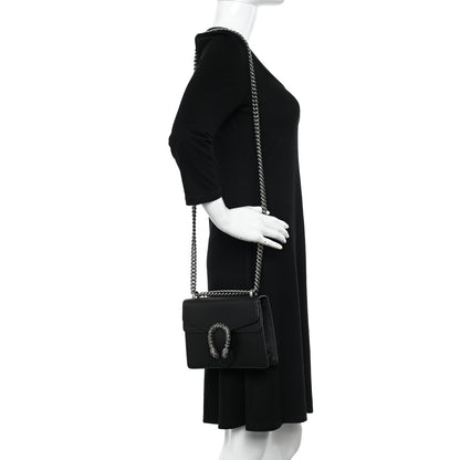 Gucci Calfskin Mini Dionysus Shoulder Bag Black 2 of 12