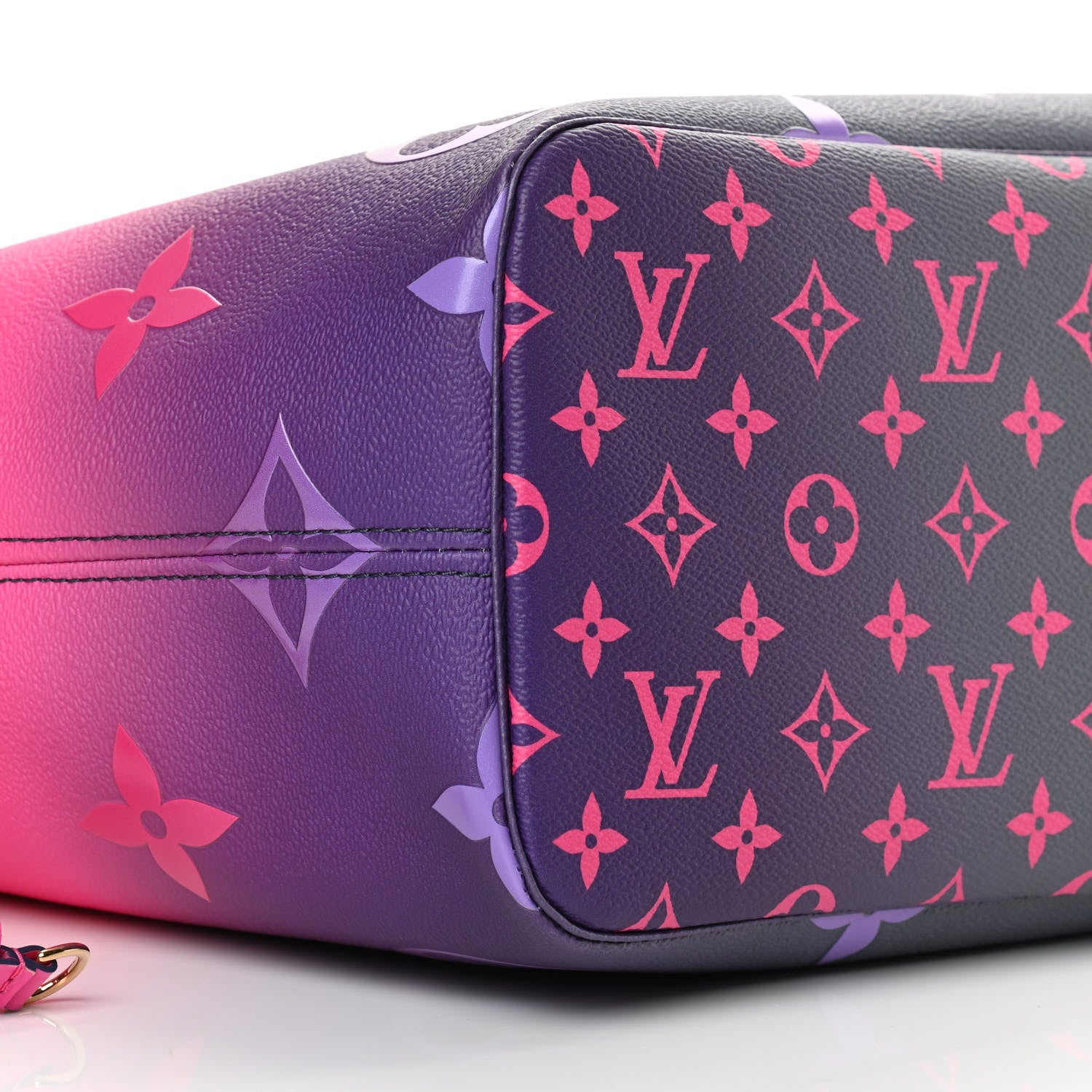 Louis Vuitton Monogram Giant Spring In The City Neverfull MM Midnight Fuchsia 9 of 10