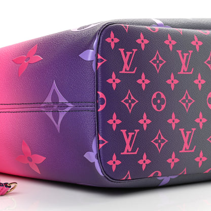 Louis Vuitton Monogram Giant Spring In The City Neverfull MM Midnight Fuchsia 9 of 10