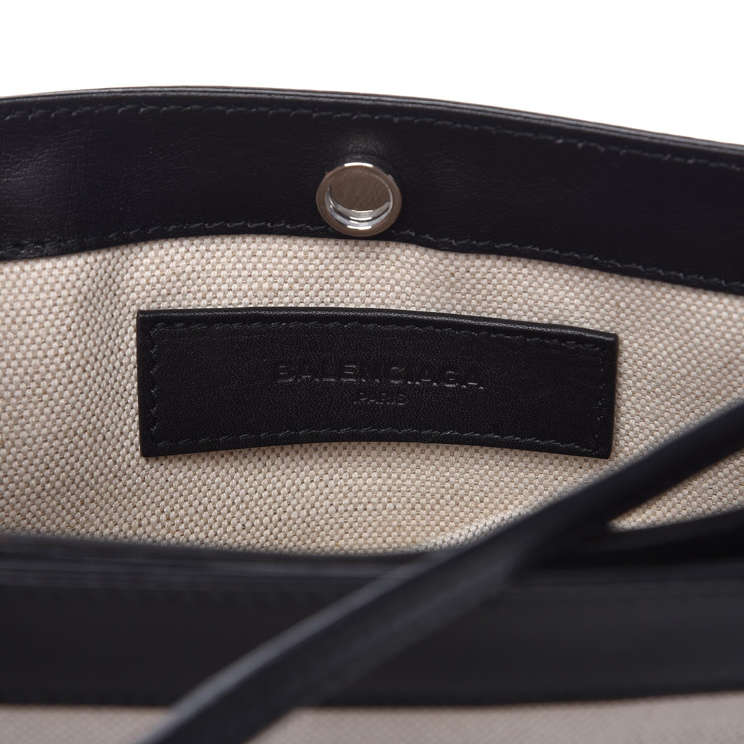 Balenciaga Cotton Canvas Pochette Crossbody Bag Black 7 of 9