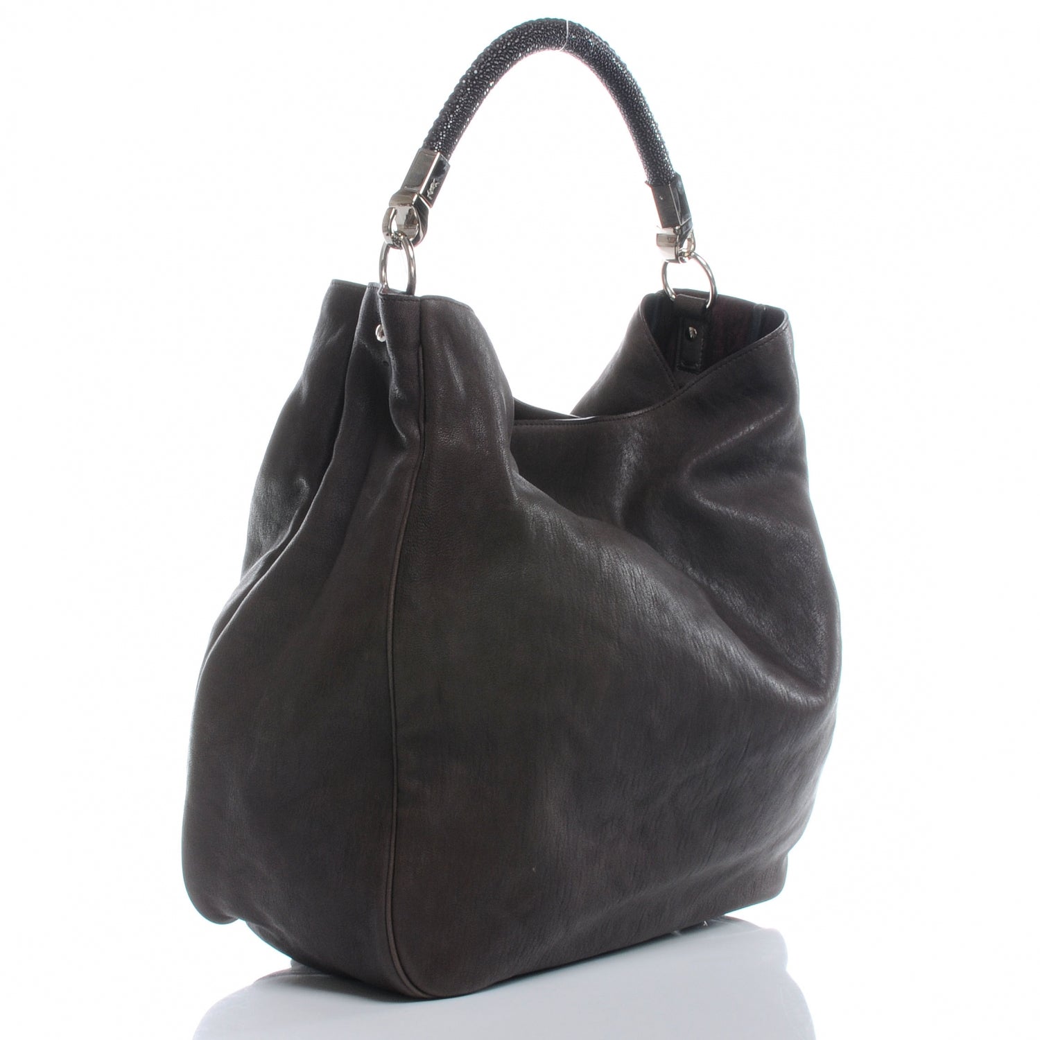 Saint Laurent Leather Large Roady Brown 3 of 8