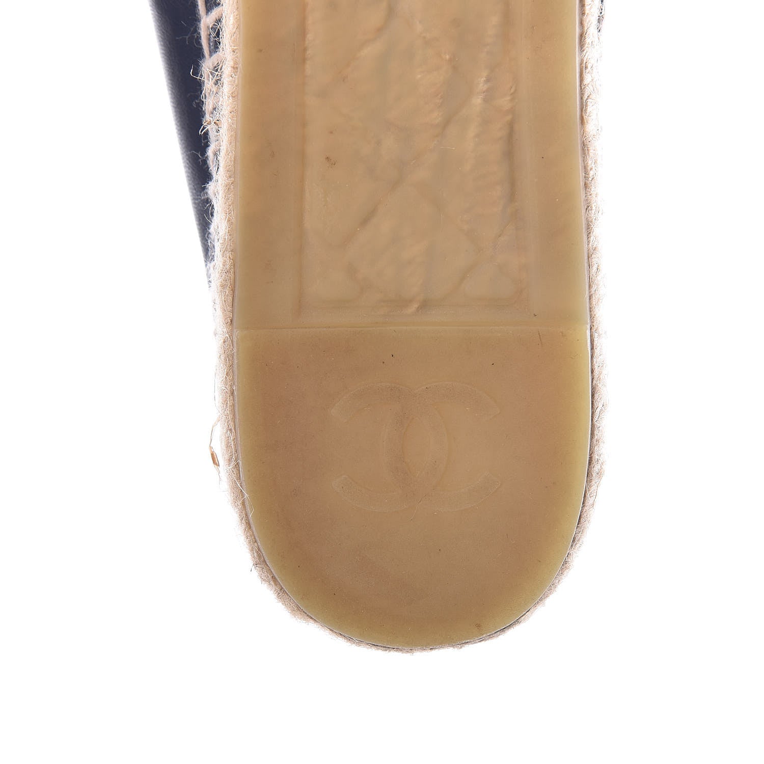 Chanel Lambskin CC Espadrilles 41 Navy 8 of 9
