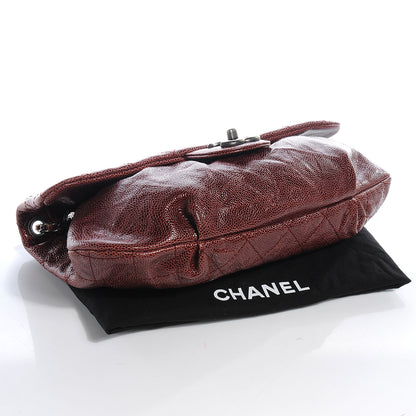 Chanel Caviar Quilted Medium Elastic Flap Bordeaux 4 of 8