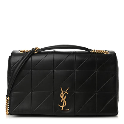 Saint Laurent Lambskin Patchwork Monogram Large Jamie Black 1 of 9