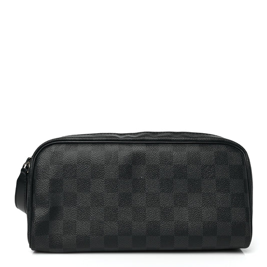Damier Graphite Dopp Kit Toilet Pouch