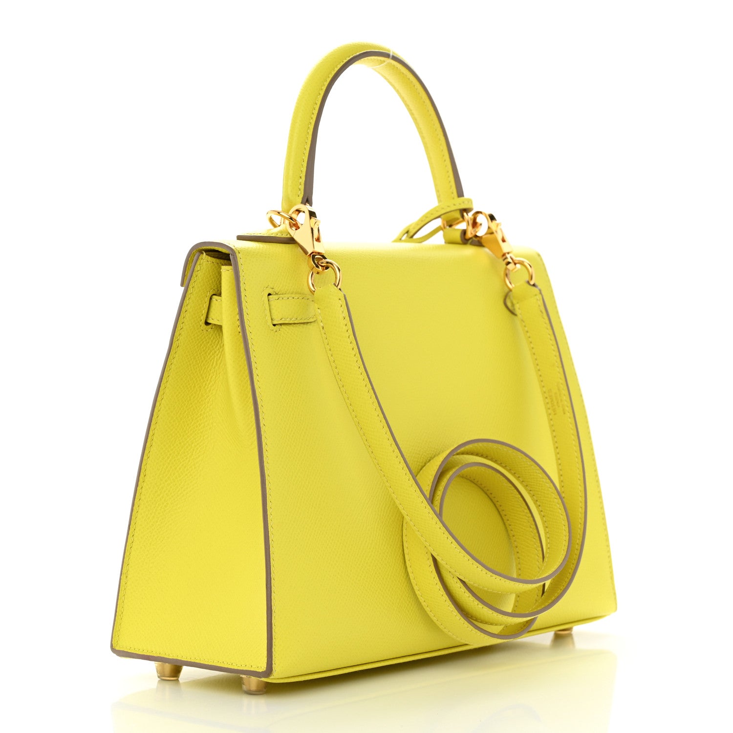 Hermes Epsom Kelly Sellier 25 Lime 2 of 14