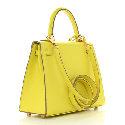 Hermes Epsom Kelly Sellier 25 Lime 2 of 14