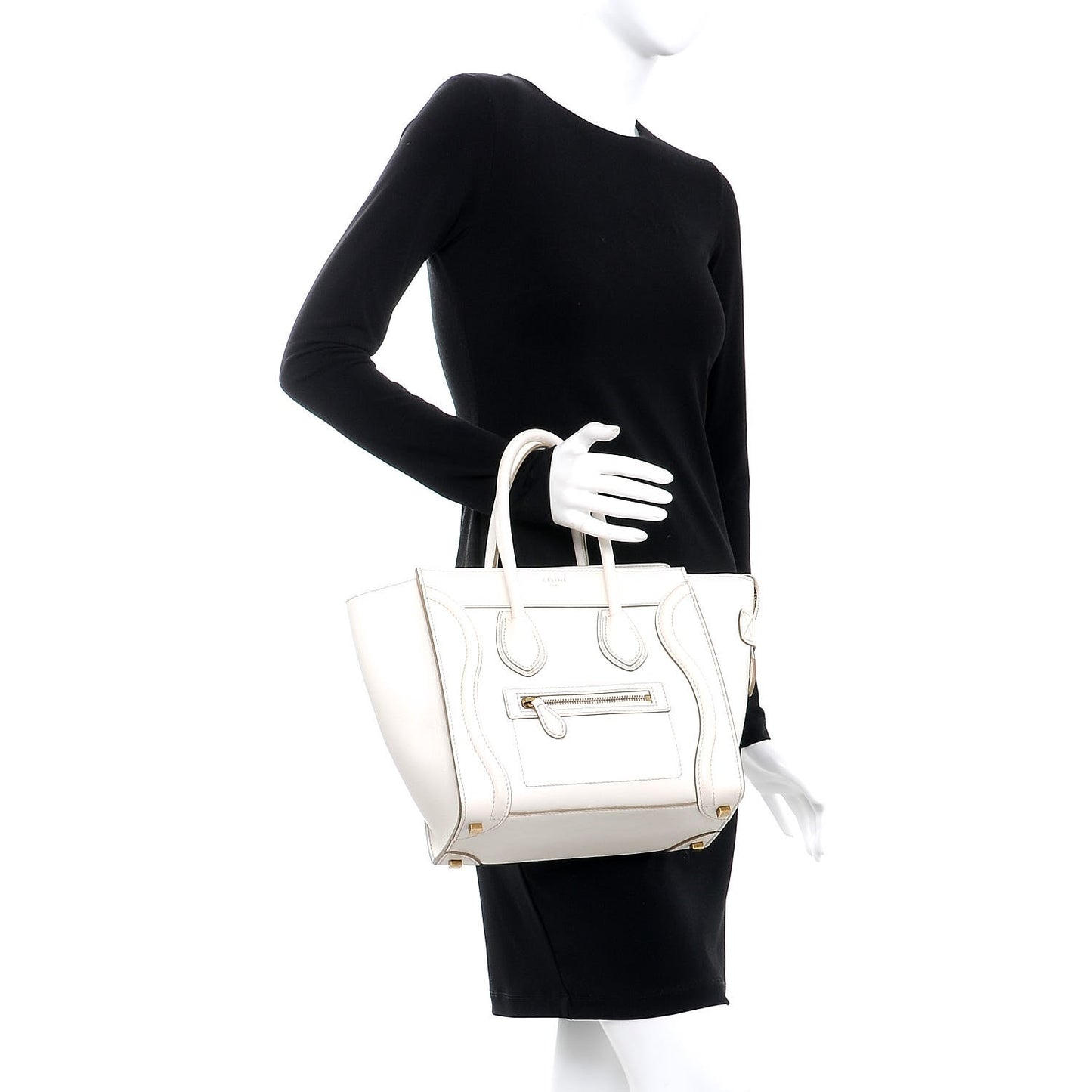 Goatskin Micro Luggage White