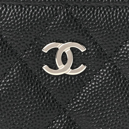 Chanel Caviar Quilted Zipped Key Holder Case Black 7 of 8
