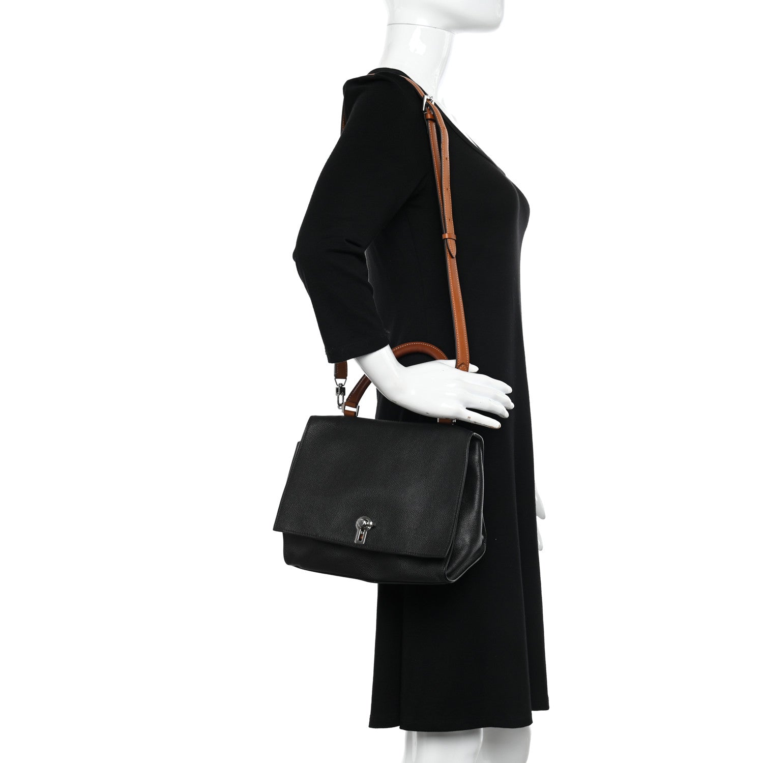 Moynat Taurillon Blush Danse Plume PM Black Cognac 2 of 11