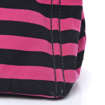 Prada Canapa Striped Tote Fuxia 15 of 15