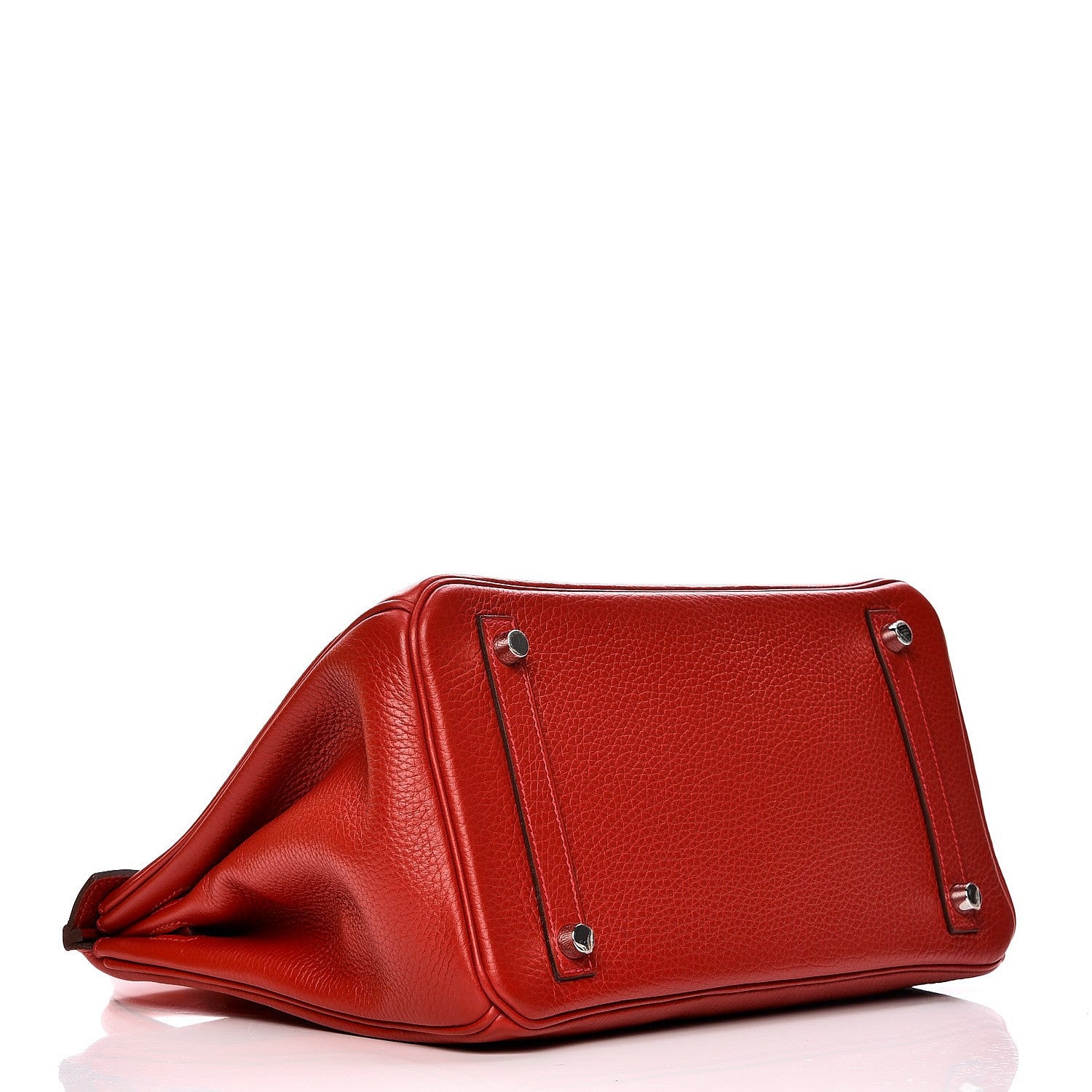 Hermes Taurillon Clemence Birkin 30 Rouge Casaque 5 of 33
