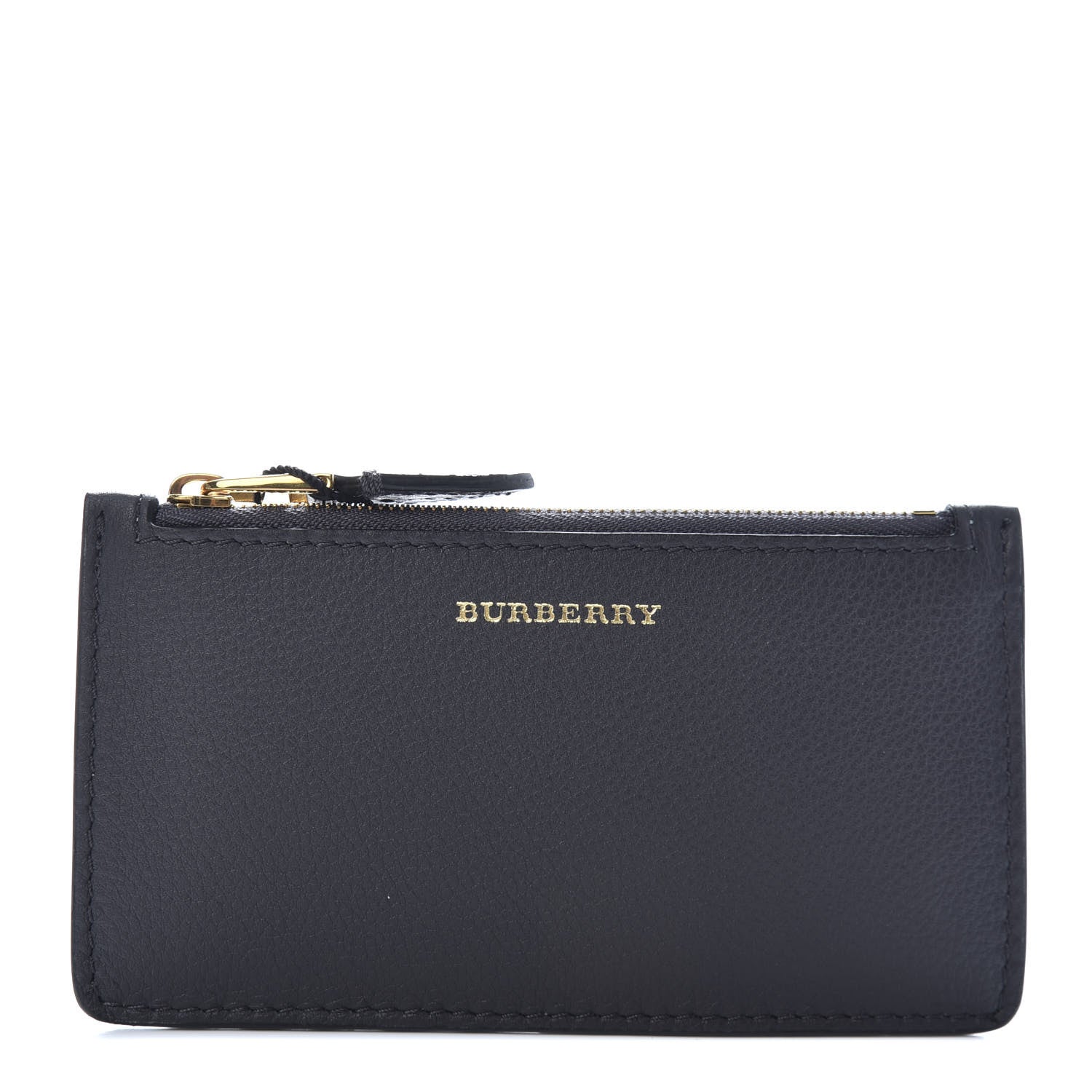 Burberry Grained Calfskin Two Tone Somerset Coin Case Card Holder Navy 1 of 6