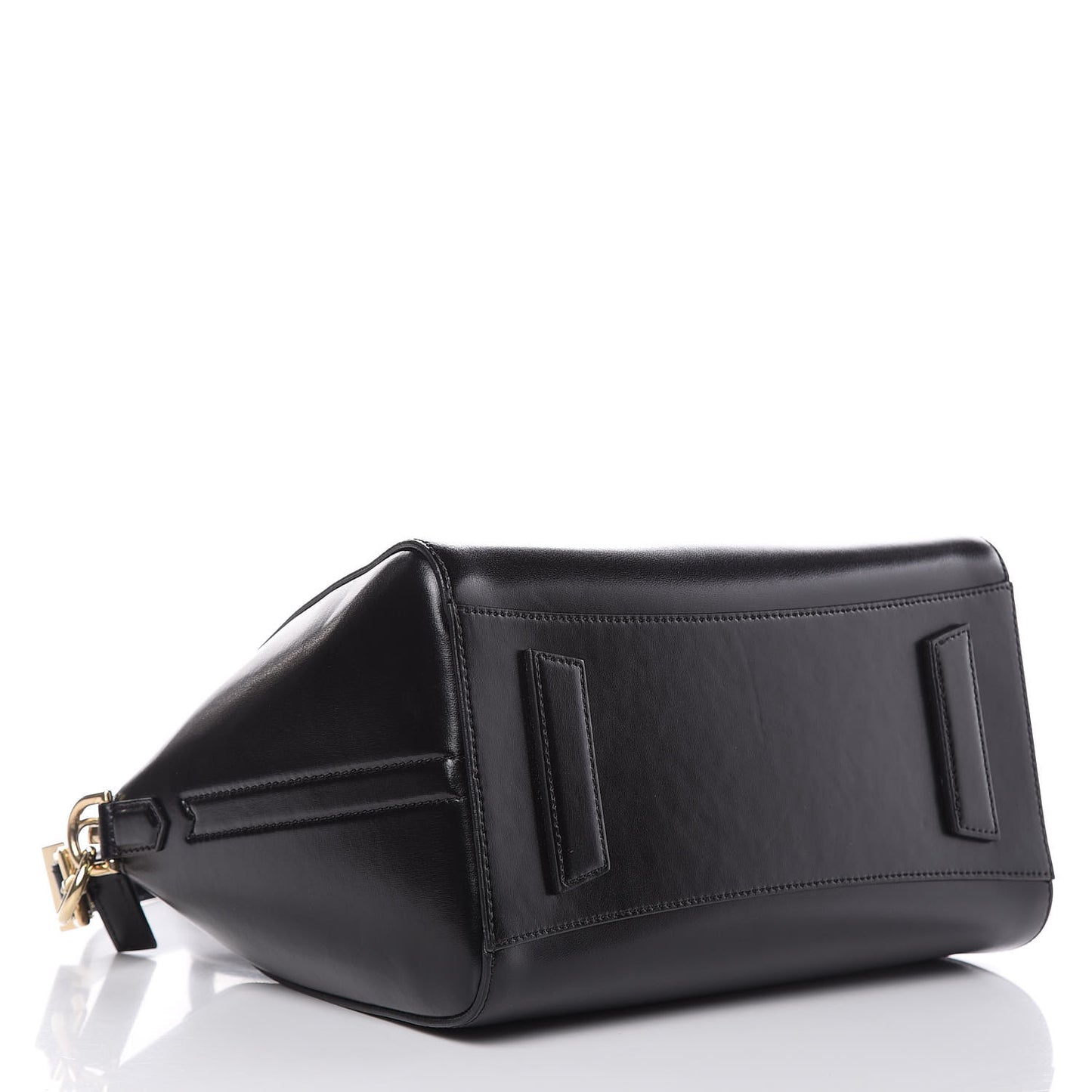 Shiny Lord Calfskin Small Antigona Black