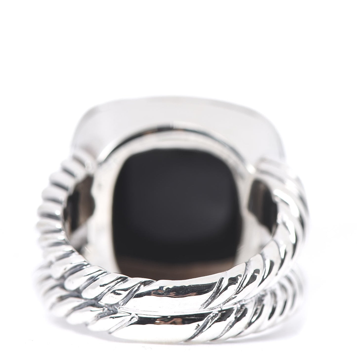 Sterling Silver Diamond Black Onyx 14mm Albion Ring 54 7