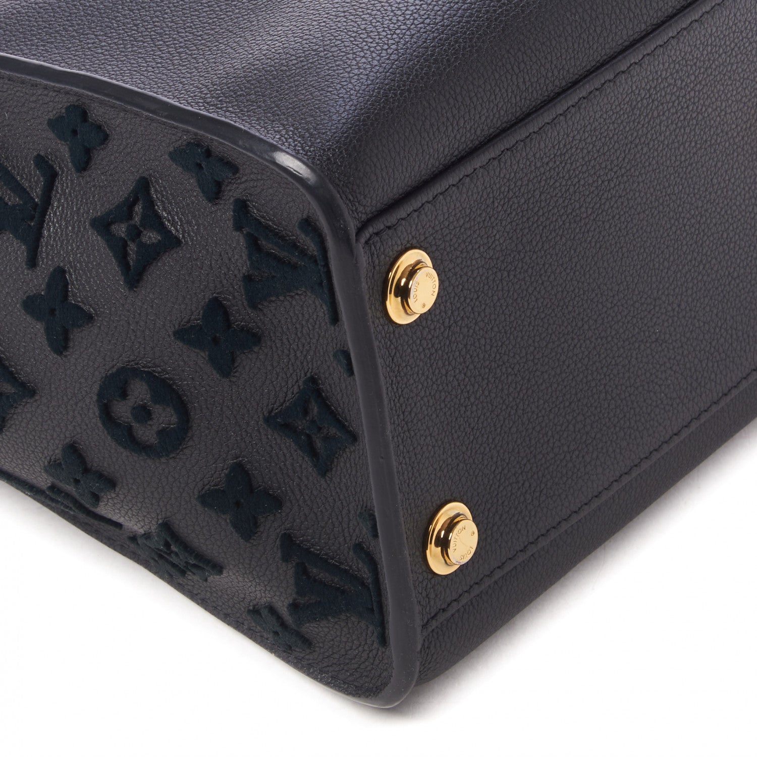 Louis Vuitton Calfskin Monogram Tufting On My Side Black 8 of 9