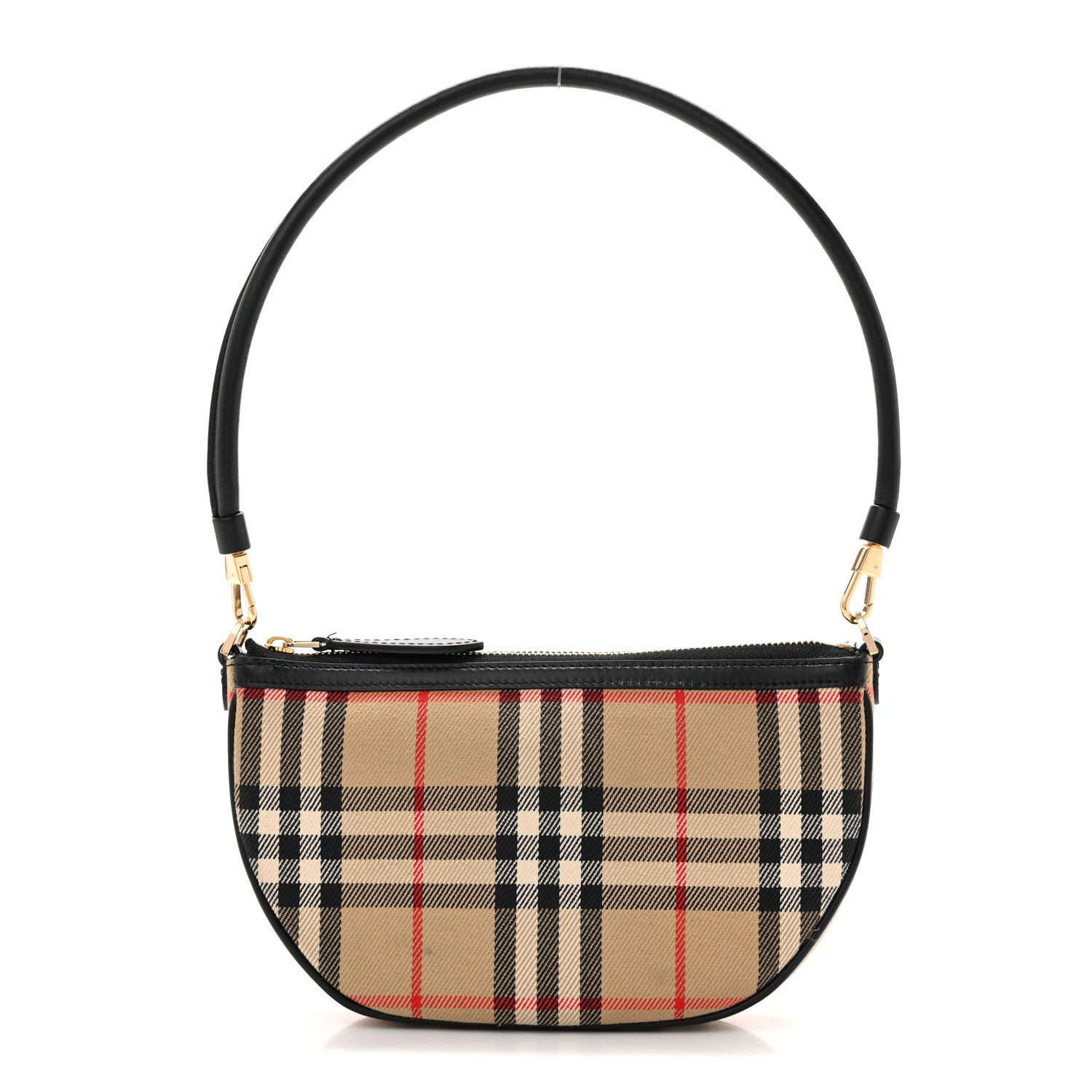 Burberry Vintage Check Calfskin Olympia Slim Pouch Archive Beige 1 of 13