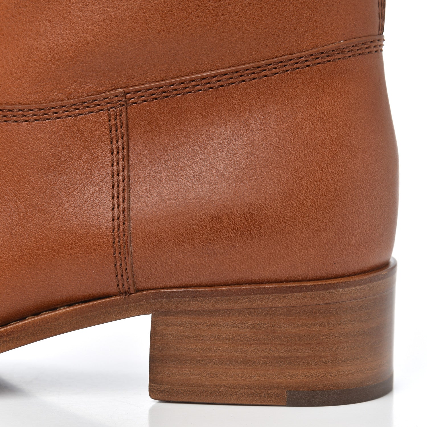 Chanel Calfskin CC Logo Mid Calf Boots 38 Caramel 10 of 20