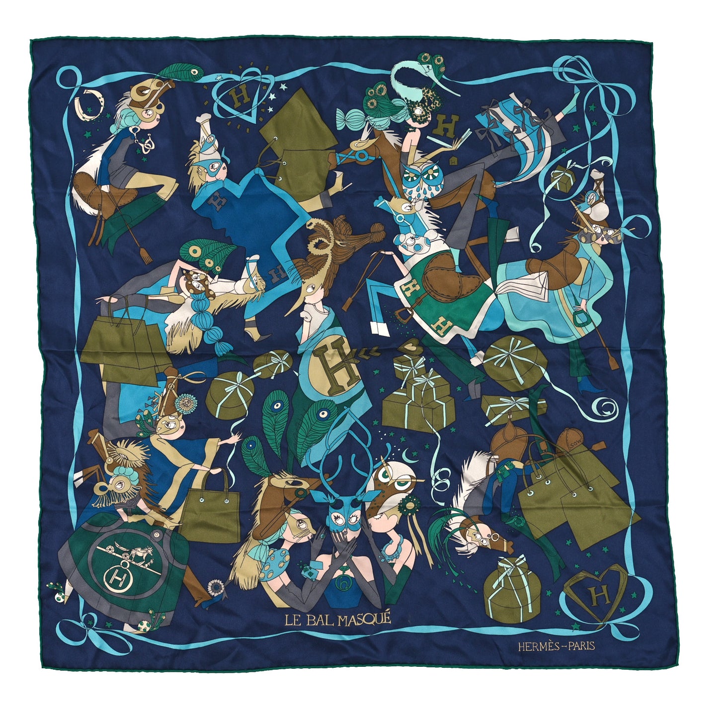 Silk Le Bal Masque Scarf 70