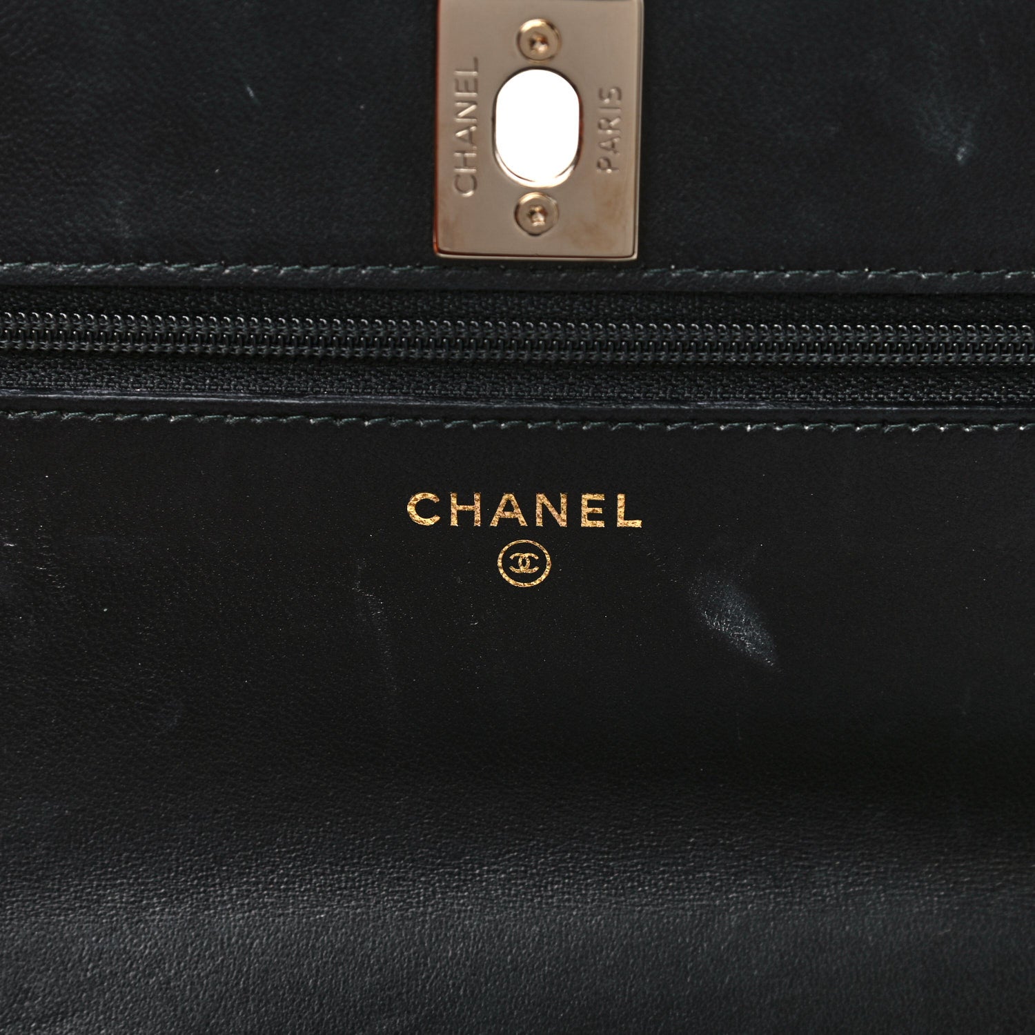 Chanel Lambskin Quilted Trendy CC Wallet On Chain WOC Black 5 of 16