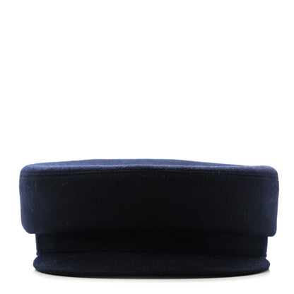 Hermes Cashmere Womens Belle-Ile Cap 58 Navy 3 of 12