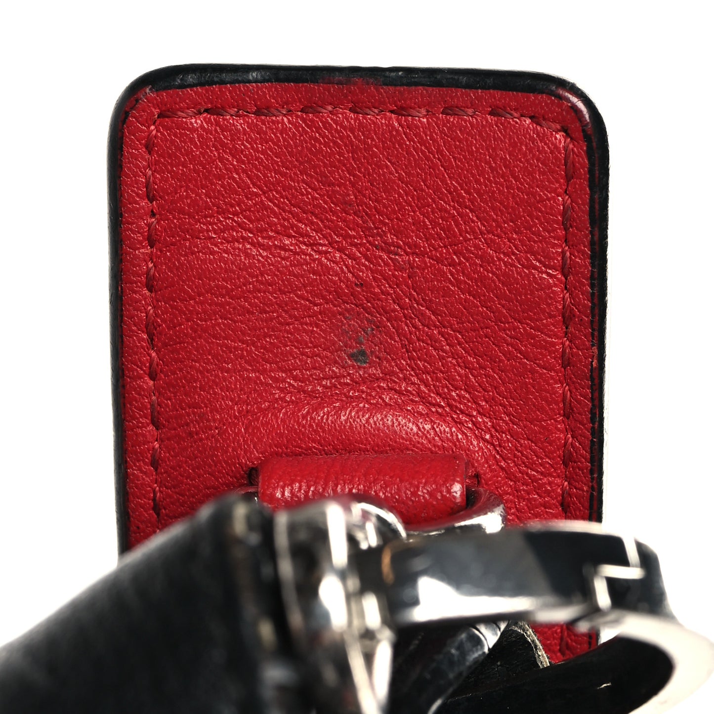 Calfskin Ottomar Monogram Large Klara Hobo Black Red