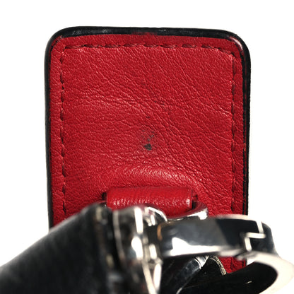 MCM Calfskin Ottomar Monogram Large Klara Hobo Black Red 11 of 13