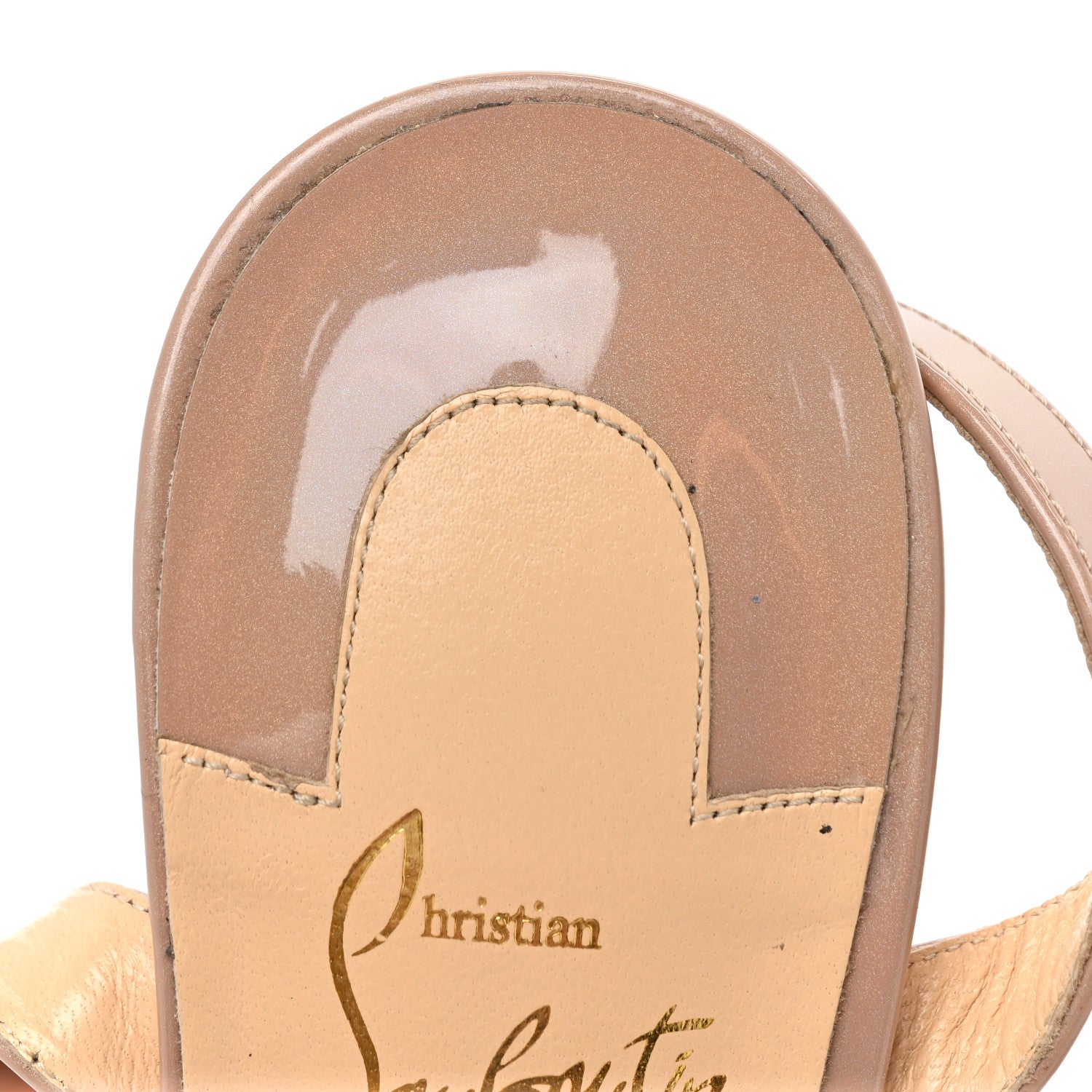 Christian Louboutin PVC Calf Alicoco Spikaqueen 100 Pumps 37 Nude 12 of 14