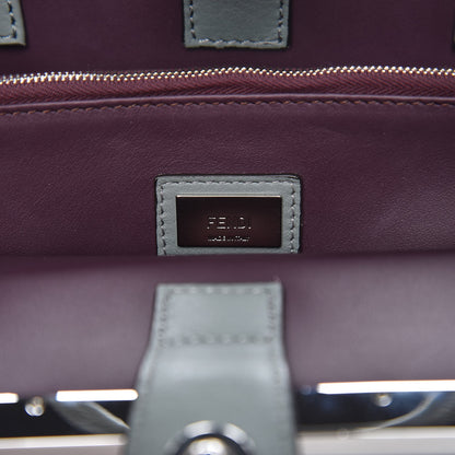 Fendi Vitello Dolce Petite 2Jours Tote Alga Amarone 6 of 8