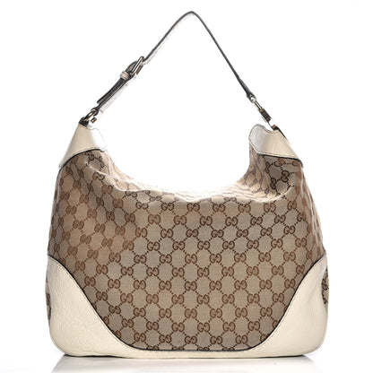 Gucci Monogram Medium Charlotte Hobo Off White 1 of 10