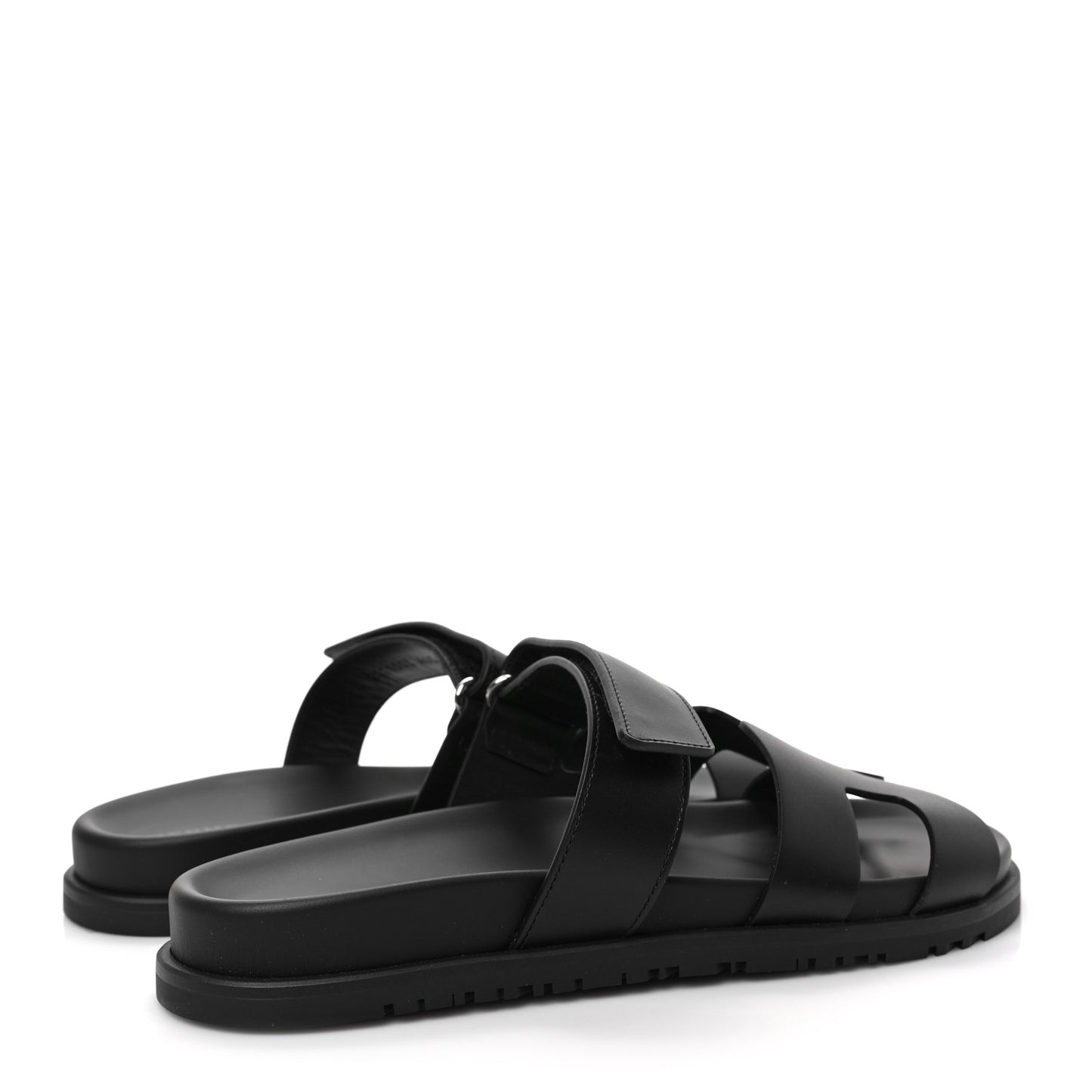 Calfskin Womens Chypre Sandals 40.5 Black