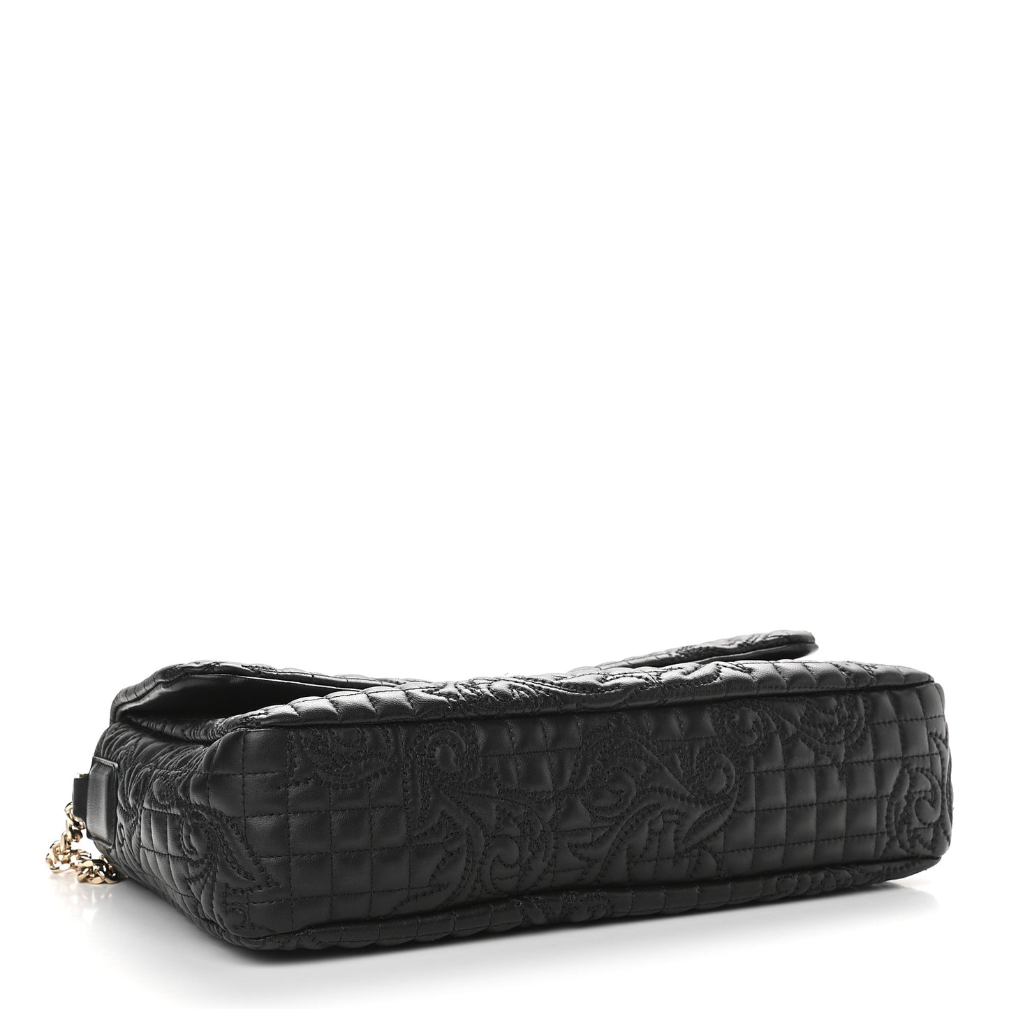 Nappa Barocco Quilted Vanitas Crossbody Black