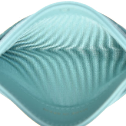 Chanel Caviar Quilted Card Holder Light Blue 5 of 9