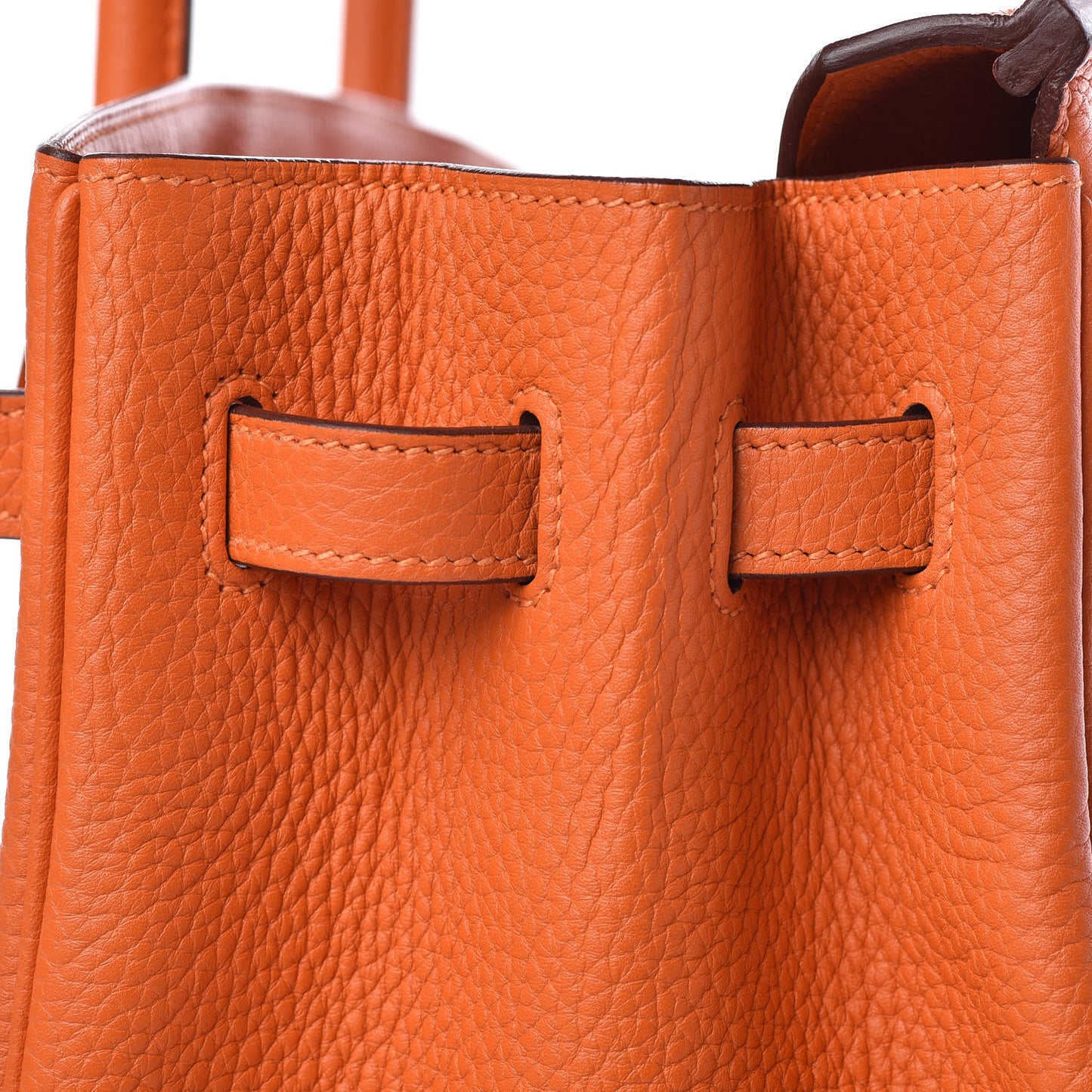 Taurillon Clemence Birkin 35 Orange