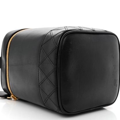 Chanel Lambskin Vanity Cosmetic Case Black 10 of 12