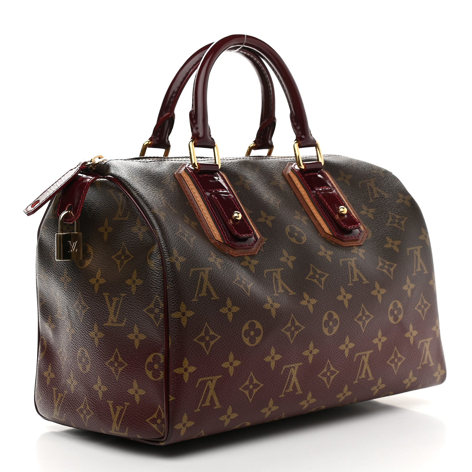 Louis Vuitton Monogram Mirage Speedy 30 Bordeaux 3 of 12