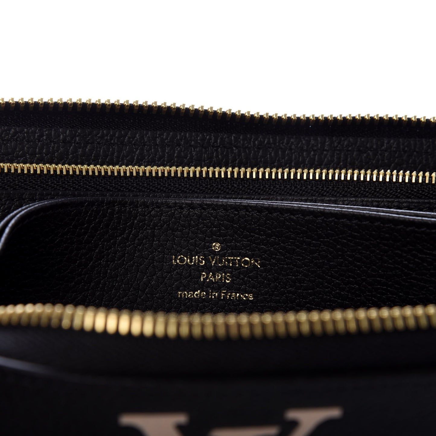 Empreinte Monogram Giant Zippy Wallet Black Beige