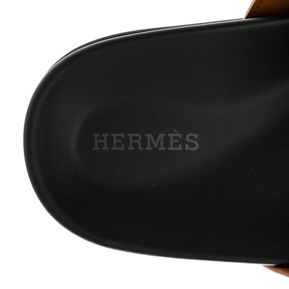 Hermes Calfskin Womens Chypre Sandals 36 Naturel 7 of 9
