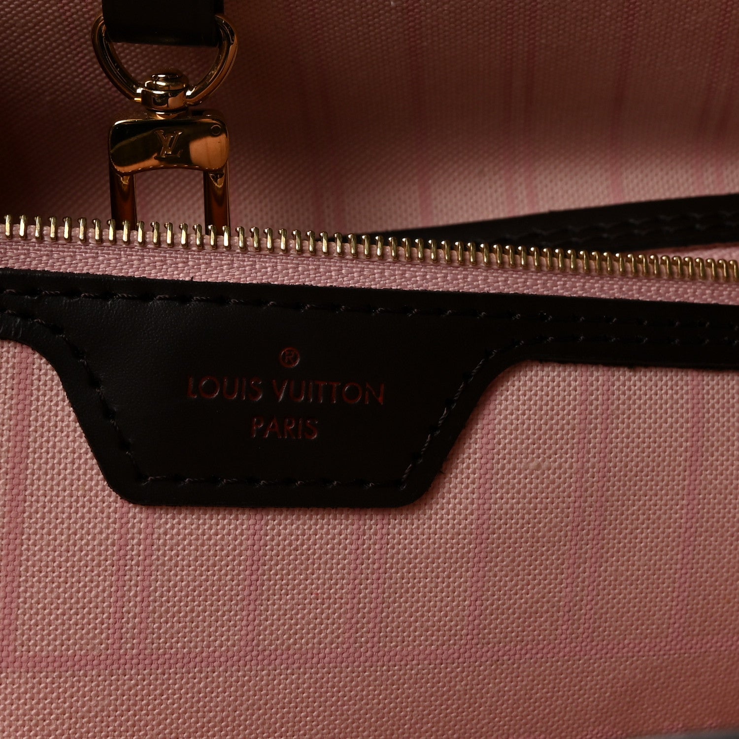 Louis Vuitton Damier Ebene Neo Neverfull MM Rose Ballerine 7 of 11