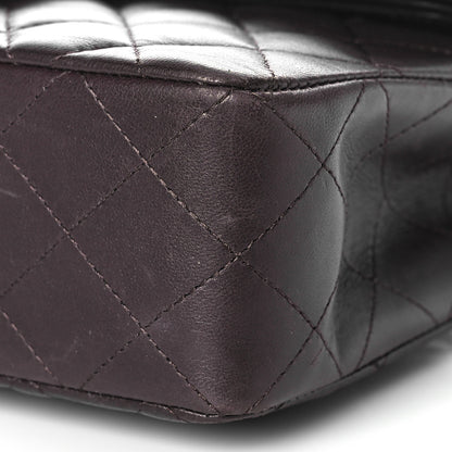 Chanel Lambskin Quilted Small Double Flap Dark Brown 9 of 10