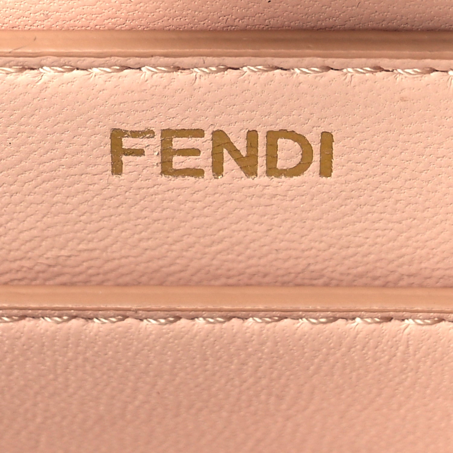 Fendi Vitello Seta Shiny Nappa Plexiglass Small Peekaboo I SEE U Satchel Menta Light Rose 6 of 17