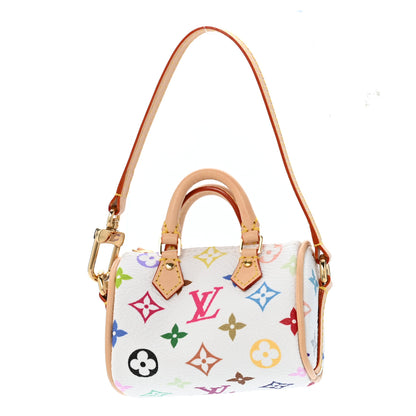Louis Vuitton LV X TM Monogram Micro Speedy Bag Charm White 1 of 6
