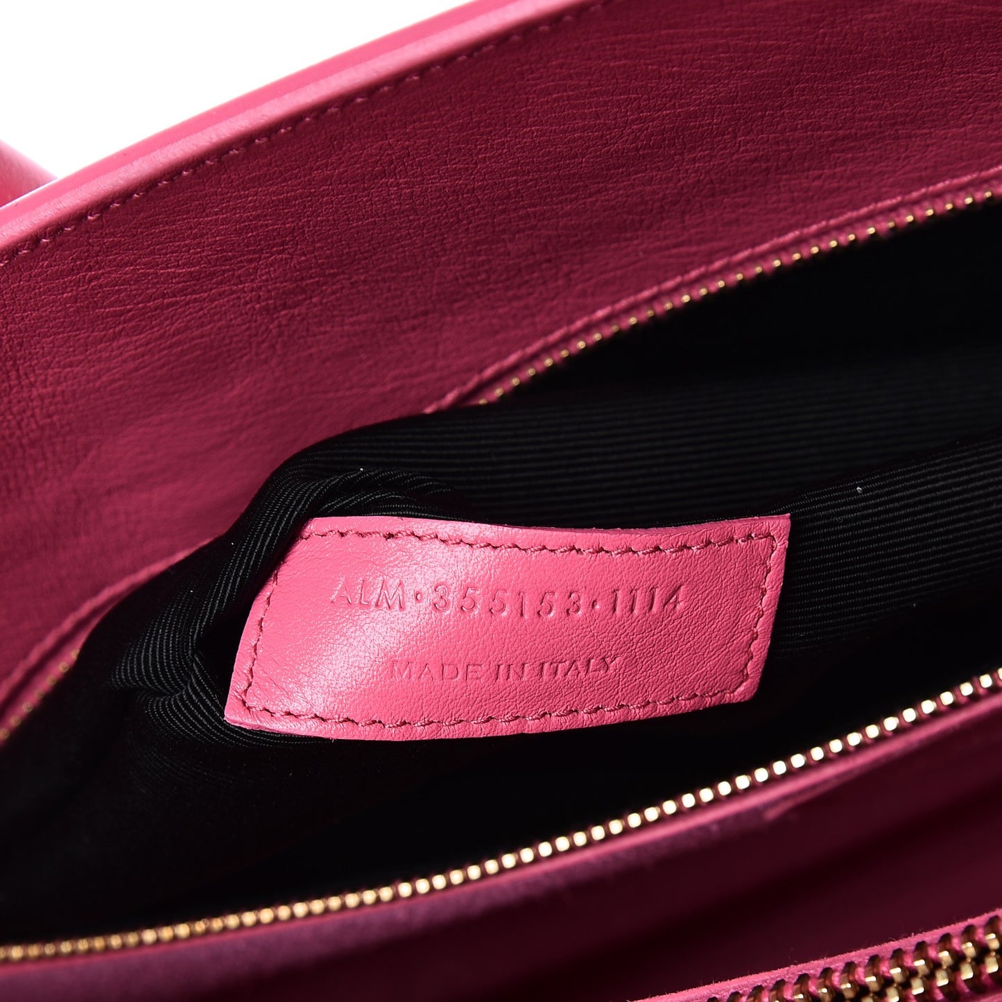 Calfskin Small Sac De Jour Lipstick Fuchsia