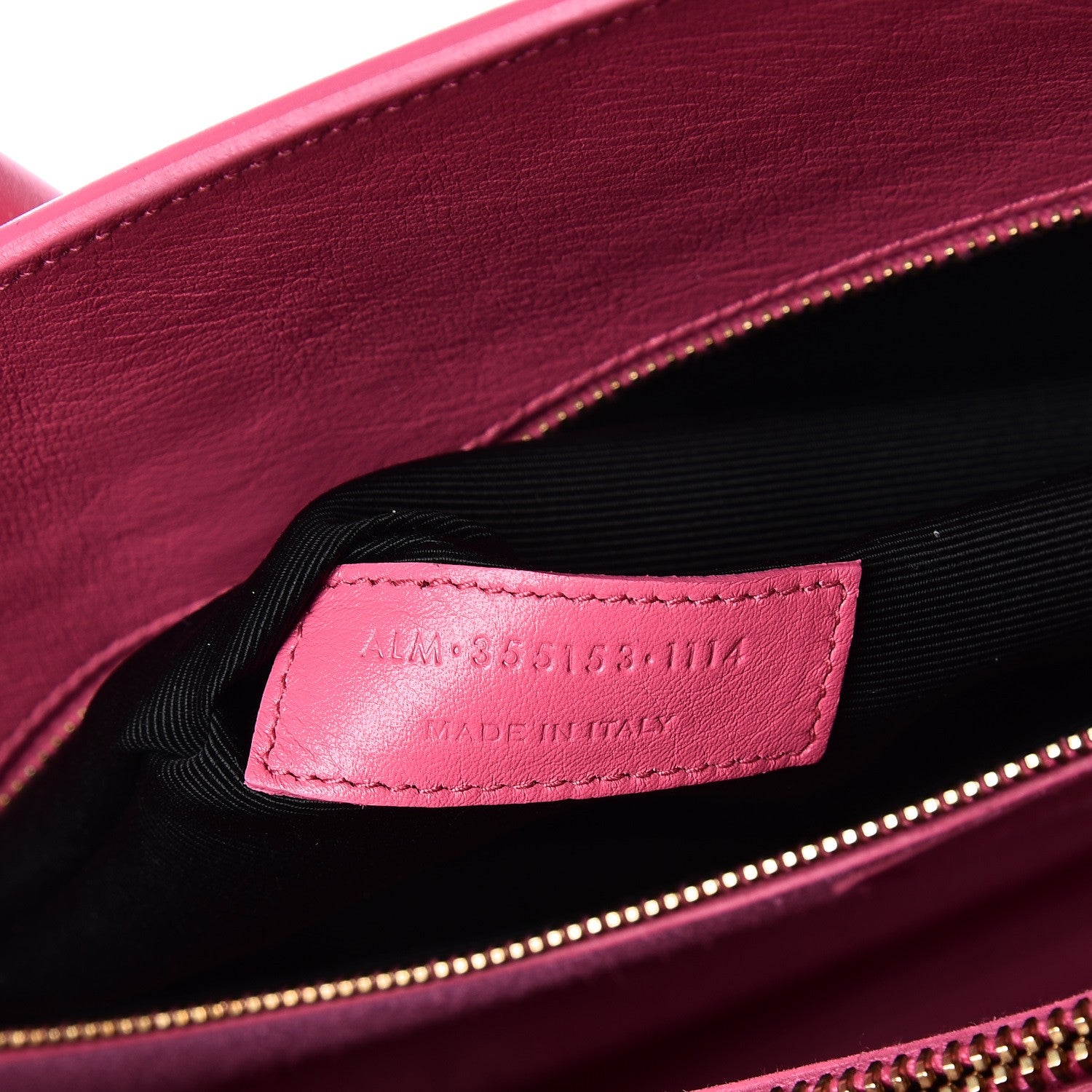 Saint Laurent Calfskin Small Sac De Jour Lipstick Fuchsia 8 of 12